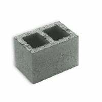 De kleinere en hardere stenen (laten de koude en het vocht niet door) worden gebruikt voor de buitenmuren.