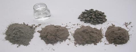 3. Bindmiddelen Bindmiddelen zijn middelen om de gebruikte materialen met elkaar te verbinden. a. Mortel Mortel bestaat uit cement, zand en water.