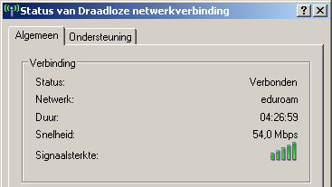 Selecteer voor de Authenticatie de optie PAP en klik op het tabblad Gebruikers accounts. Medewerkers: De accountnaam is gelijk aan het account binnen het ROCMN domein.