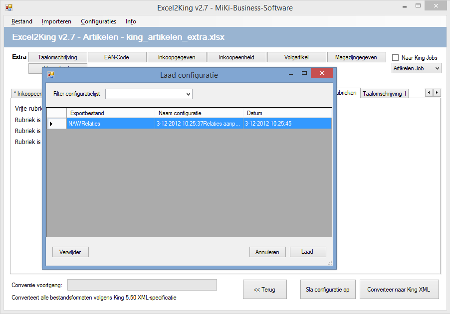 Stap 5: Sla de configuratie op 1.