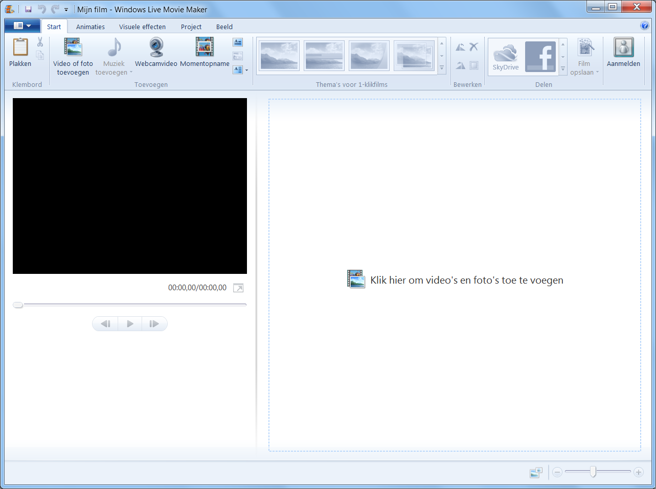 38 Foto s importeren naar de pc en een diavoorstelling maken 3.1 Windows Live Movie Maker starten Met Windows Live Movie Maker kunt u van uw foto s een diavoorstelling maken.
