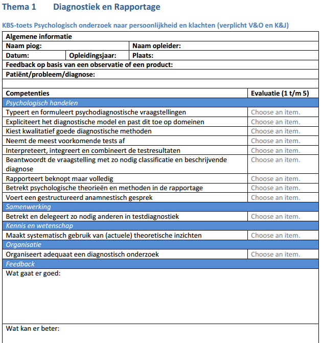 Feedbackformulier