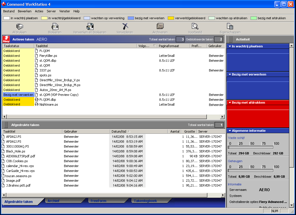 COMMAND WORKSTATION, WINDOWS EDITION 23 DE CONFIGURATIE VAN COMMAND WORKSTATION, WINDOWS EDITION WIJZIGEN 1 Start Command WorkStation. Het venster Aanmeldserver wordt geopend.