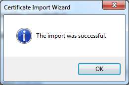 Klik op Install Certificate Er opent een wizard waarin u zonder