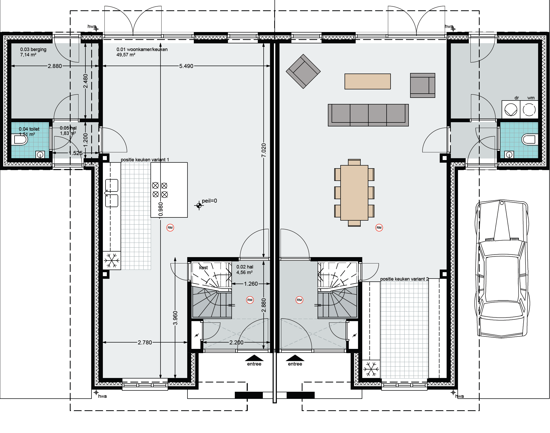 Via de hal bereikt u de royale living. Het zitgedeelte is aan de achterzijde van de woning gesitueerd - tuingericht.