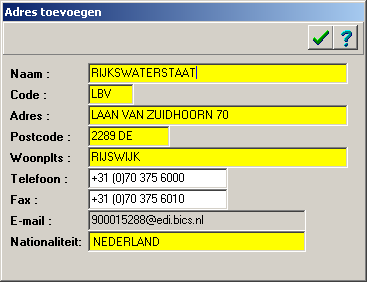 BICS Handleiding Walversie 4.01 75 brief of op de aansluitovereenkomst, die u samen met de BICS CD hebt ontvangen.