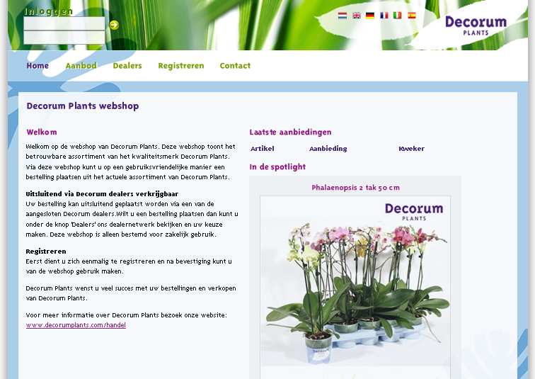 Website Decorum Plants