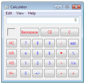 De rekenmachine (calculator) Binnen C-Tools Plus kunt u gebruik maken van twee verschillende rekenmachines.