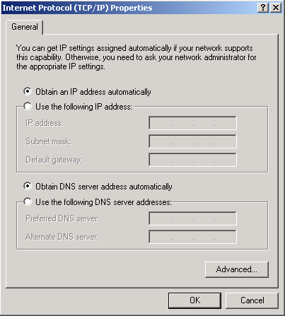 Configureer uw Computer in Windows 2000 1. Ga naar Start / Instellingen / Configuratiescherm. In het configuratiescherm, dubbelklik op Netwerk en inbelverbindingen. 2. Dubbel klik op LAN verbinding.