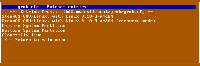 grub.cfg - Extract ingaven grub.cfg - (GRUB2 configuratiebestanden) menu.lst - (GRUB legacy configuratiebestanden) core.