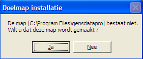 Windows Vista, Windows 7 en Windows 8 gebruikers dienen het programma niet in een map in C:\Program Files te installeren. U klikt nu op OK en het installeren begint.