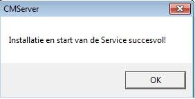 De voorkeur gaat uit naar Windows Service omdat dan automatisch de CopyMinder Server altijd opgestart wordt. Een schermpje verschijnt: 8.