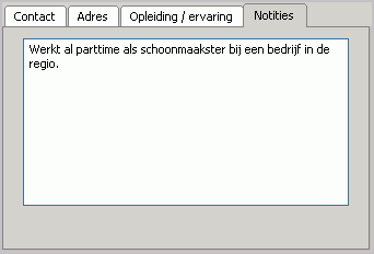 41 1.2.1 Sollicitanten In het subscherm Sollicitanten kunnen per vacature de verschillende sollicitanten ingevoerd worden.