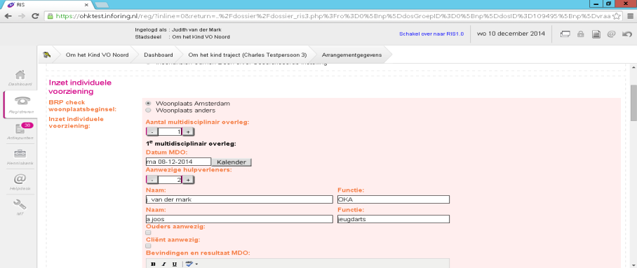 Er is een aparte instructie opgesteld die beschrijft hoe de gegevens van cliënten op een veilige manier worden aangeleverd aan de Backoffice Jeugd en hoe een uitslag terug wordt geleverd aan de