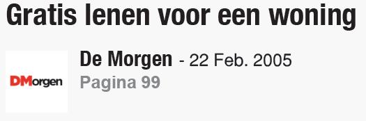 Vergelijking Woonbonus (sinds 2005) met bouwsparen (voor 2005) Woonbonus : hoger in het begin (verhoogt ontleningscapaciteit) Fiscale optimalisatie: langere looptijden (stimuleert