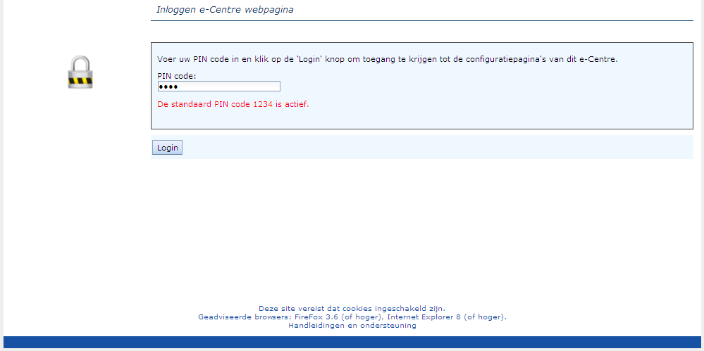 5 NEDERLANDS 2. Sluit de stroomadapter aan op het e-centre en in een stopcontact. 3. Het e-centre zal automatisch opstarten.