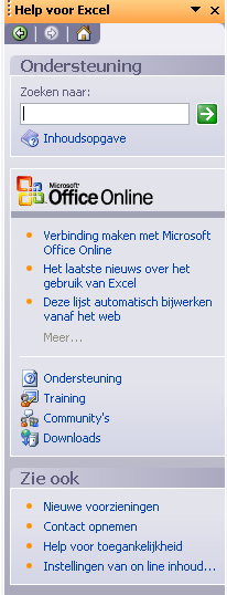 19. Help Als je niet weet hoe iets moet kun je bij de Help van Excel opzoeken hoe je het moet doen. Excel heeft een goede help-functie.