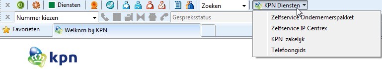4.5 Toolbar van KPN update De Toolbar van KPN wordt niet geüpdatet via Internet.