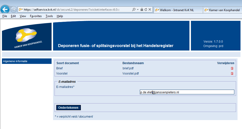 Door de knop Browse/Bladeren te gebruiken kunt u het in te zenden pdfdocument selecteren. Selecteer het bestand en druk op Openen. Gebruik Toevoegen om het aangewezen bestand toe te voegen.