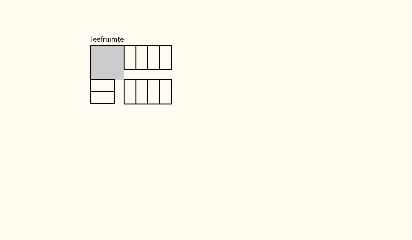 Inspiratiebundel toegankelijkheid van woonzorgcentra 166 - gemeenschappelijke badkamers ingeplant op een centrale plaats en zowel bereikbaar vanuit de gemeenschappelijk verblijfsruimten als de kamers.