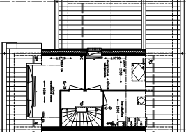 Tweede verdieping bij toepassing Woonsfeer Praktisch 3 (tekening V-453) - open zolderruimte - voldoende bergruimte achter het knieschot - installatiehoek met wasmachine en (condens)droger aansluiting