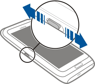 De toetsen en het scherm vergrendelen of ontgrendelen Vergrendel de toetsen en het scherm van uw telefoon om te voorkomen dat er per ongeluk een oproep tot stand wordt gebracht terwijl de telefoon in