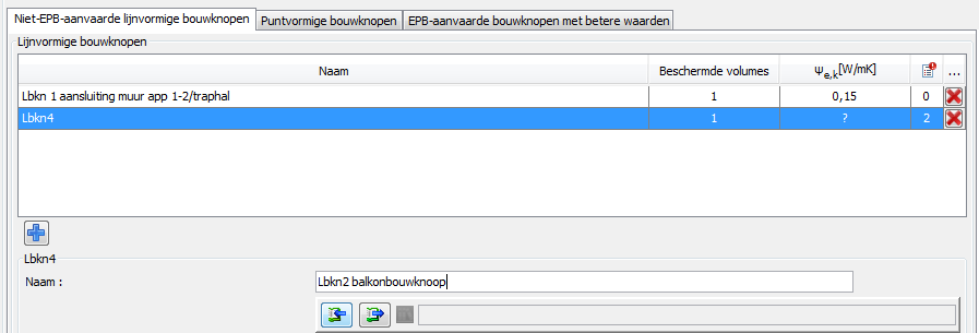 34 U kan de veelvuldig voorkomende bouwknoop ook rechtstreeks in de bibliotheek aanmaken en daarna invoeren in het tabblad bouwknopen. Figuur 4.2.