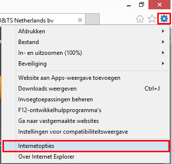 Informatie & Tekeningen Systeem Pagina 7 INTERNET EXPLORER 10/11 INSTELLINGEN 3.