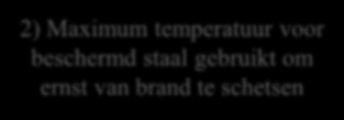 Risicobenadering voor Selecteren Ontwerpbrand 1) Fysieke input gebaseerd op kansverdelingen 2) Maximum temperatuur voor beschermd staal gebruikt om ernst van