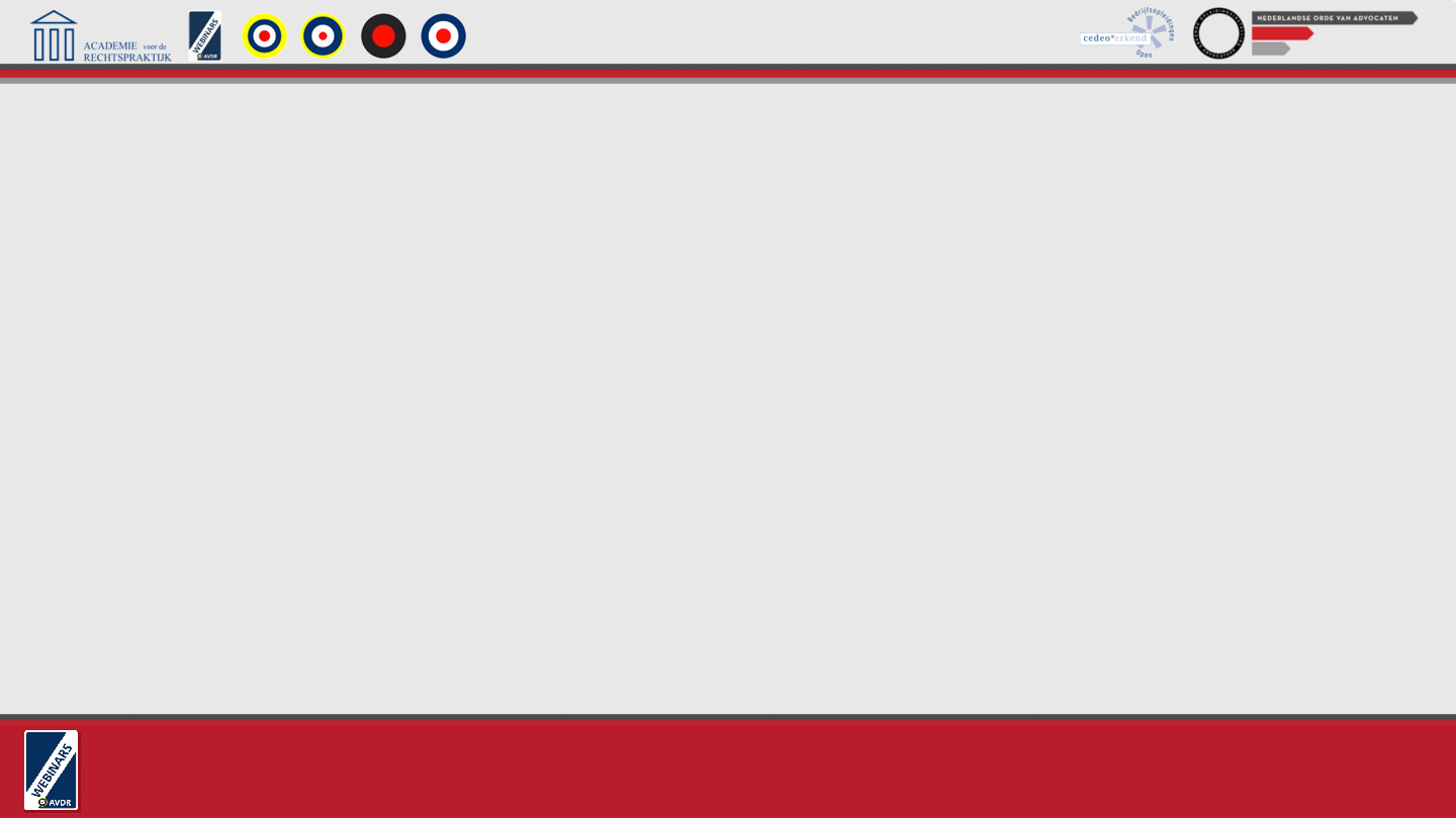 Webinar Arbeidsrecht Procesrecht Academie voor