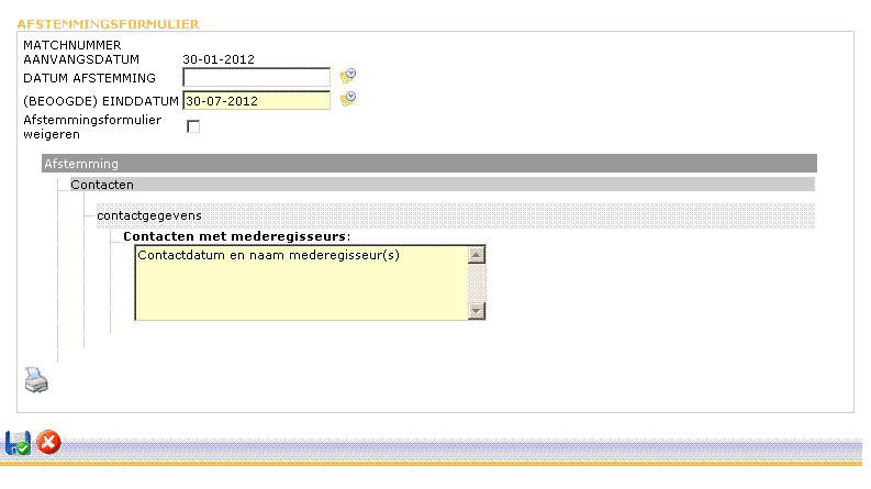 5.2 Overzicht Matches Onder het menu Matches, klikt u op Overzicht. Hier vindt u alle actieve matches waarbij u betrokken bent. Klik vervolgens op de match waar u de matchinformatie over wilt inzien.