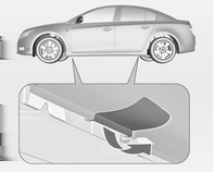 294 Verzorging van de auto 2. Variant 1: 1. Wielmoerdoppen met een schroevendraaier loswippen en verwijderen. Wieldop verwijderen met de haak. Boordgereedschap 3 283.