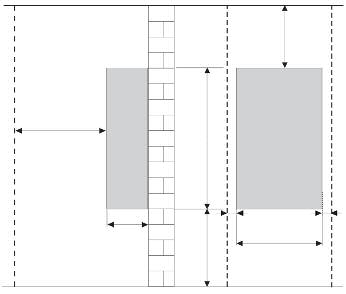 THISION MINI Minimumfstnden THISION MINI Houd voor het onderhoud vn het verwrmingstoestel rekening met de in het schem vermelde minimumfstnden.