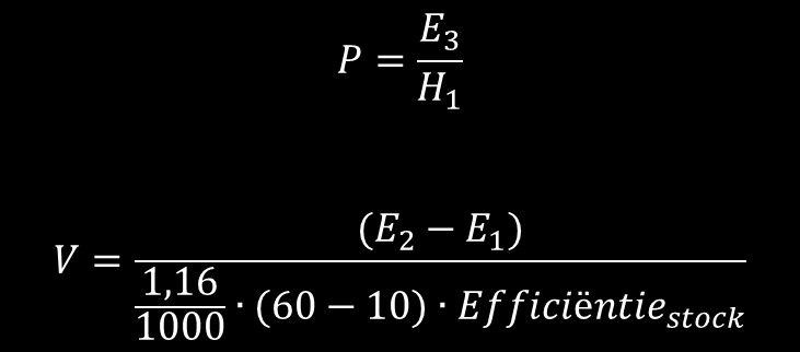 Gemengde bereiding door semidoorstroming of semi-accumulatie Curve van opeenvolgende vraag Geeft de maximale doorlopend afgetapte energie weer gedurende een