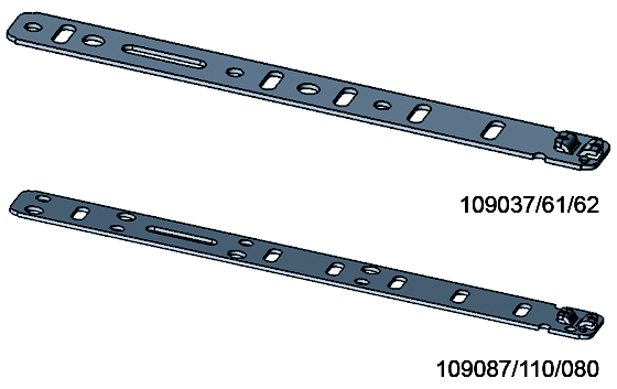 3. BEVESTIGING Montageanker voor kozijn ALU RC recht - eendelig RC staal 160x25x2 250st op bestelling 109037 71.61 recht - eendelig RC staal 160x30x2 250st op bestelling 109087 72.