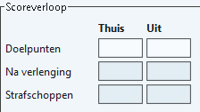 Eventueel opgeven e-mailadres van de persoon die een rode kaart heeft ontvangen. Vastleggen wedstrijd de scheidsrechter voert dit uit. Bovenstaande acties zijn beschikbaar op het scherm vastleggen.