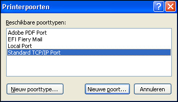 WINDOWS 52 3 Klik op het tabblad Poorten. 4 Klik op Poort toevoegen om een nieuwe poort toe te voegen. Ga door naar stap 11 om de poortinstellingen te wijzigen.