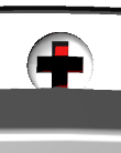 In het volgende voorbeeld is het bovenste deel van het kruis rood,