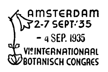 m. 7 September 1935 gehouden 6e internationaal Botanisch Congres een tijdelijk bijpost- en telegraafkantoor gevestigd.