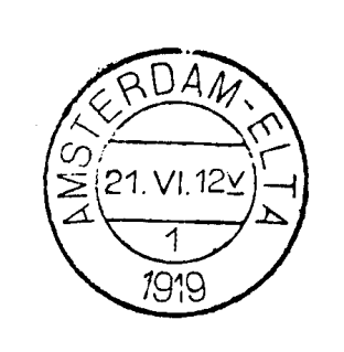 AMSTERDAM Eerste Luchtverkeer-Tentoonstelling 1919 Mededeeling No 7055S van 6 augustus 1919: Op het terrein van de Eerste Luchtverkeer- Tentoonstelling te Amsterdam zal van 31 Juli