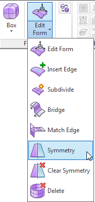 10. Opgelet: Na een Match Edge wordt de symmetrie automatisch verwijderd.