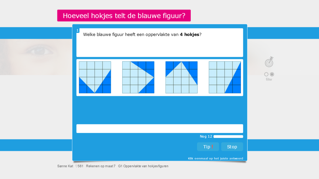 Tenslotte worden een aantal andere basisvaardigheden uit de meetkunde (blokkenbouwsels met plattegronden, gespiegelde figuren), het meten (metriek stelsel, omtrek- oppervlakte en inhoud,