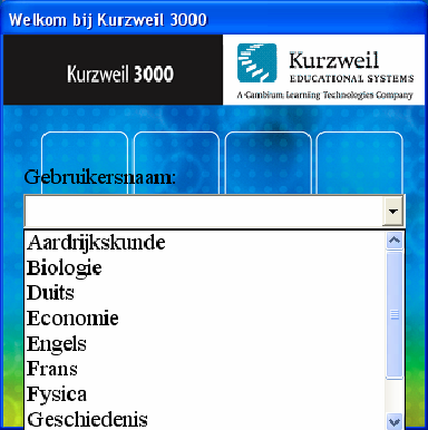 Fiche 1: Kurzweil 3000 AANPASSEN Hoe kan ik Kurzweil 3000 aanpassen? Welke voordelen biedt deze werkwijze? Je kunt voor elk vak een andere gebruiker aanmaken.
