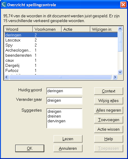 Fiche 6: SCHRIJVEN met Kurzweil 3000 3. Extra mogelijkheden Woordenschatlijsten maken: Klik op Woordenschatlijsten (menu Hulpmiddelen / Opties) Klik op Nieuw.