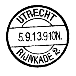 Het stempel werd verzonden op 12 juni 1961. Gebruiksperiode vanaf 8 november 1961 en was eind 1979 nog in gebruik. -PRINS BERNHARDPLEIN 5 OBBK 0423 Vervaardigd door Numerofa in mei 1965.