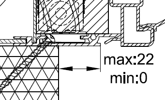 3: Voorzie de nodige afdichtingen op de kast en plaats de kast op het raamkozijn - Zwelband 15x10 kleven tegen aanslagprofiel.