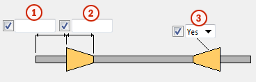 Gebruiken voor Situatie Spanstaaf en oplegplaat in een wandbekisting. Volgorde van selectie 1. Selecteer het startpunt. 2. Selecteer het eindpunt. De spanstaaf wordt automatisch gemaakt.