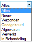 Standaard ziet u in de grafische weergave de opgaven van het afgelopen jaar.