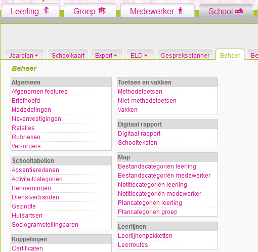 deze leerlijnenpakketten zal voornamelijk bij de start van de leerlijnen van belang zijn; 2. U neemt uw eigen leerlijnenpakket over. Dit betekent dat u een kopie maakt van een eigen leerlijnenpakket.