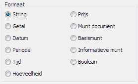 22 Hoofdstuk 3 Wings Rapportopmaak - Voorbeelden Dubbelklik of druk [Enter ] op de variabele "klantcode".